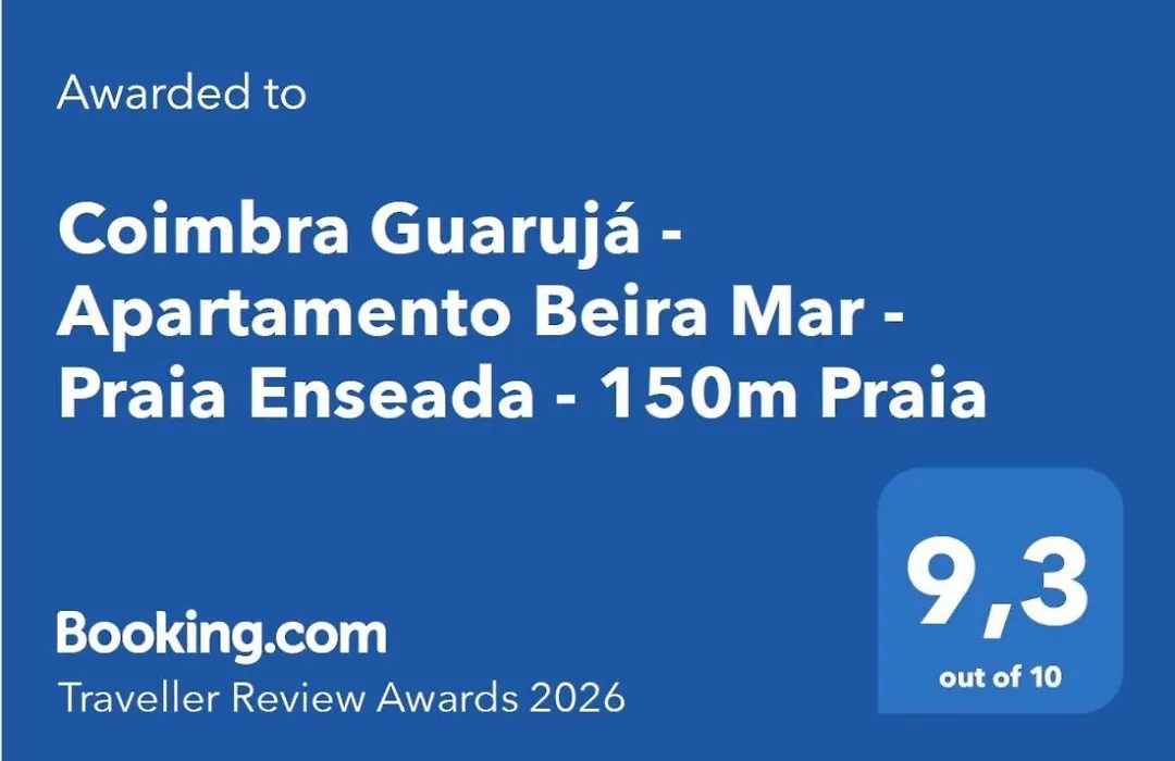 Coimbra Guarujá - Apartamento Beira Mar - Praia Enseada - 150m Praia-1