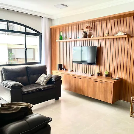 Coimbra Guarujá - Apartamento Beira Mar - Praia Enseada - 150m Praia-2